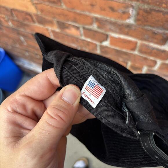 supreme corduroy 5 panel strap back hat - Picture 8 of 8